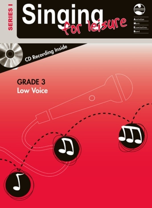 AMEB SINGING FOR LEISURE BK/CD GRADE 3 LOW SERIES 1