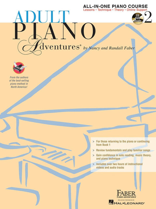 ADULT PIANO ADVENTURES ALL IN ONE BK 2 BK/2CDS