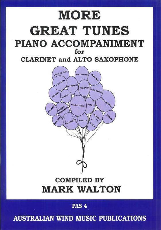 MORE GREAT TUNES ALTO SAX/CLARINET PIANO ACCOMPANIMENT