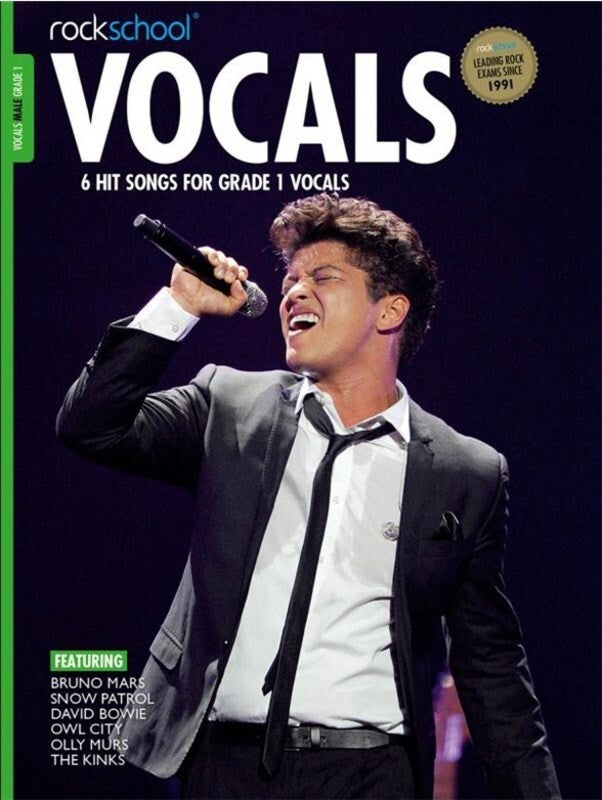 ROCKSCHOOL VOCALS MALE GRADE 1 BK/OLA