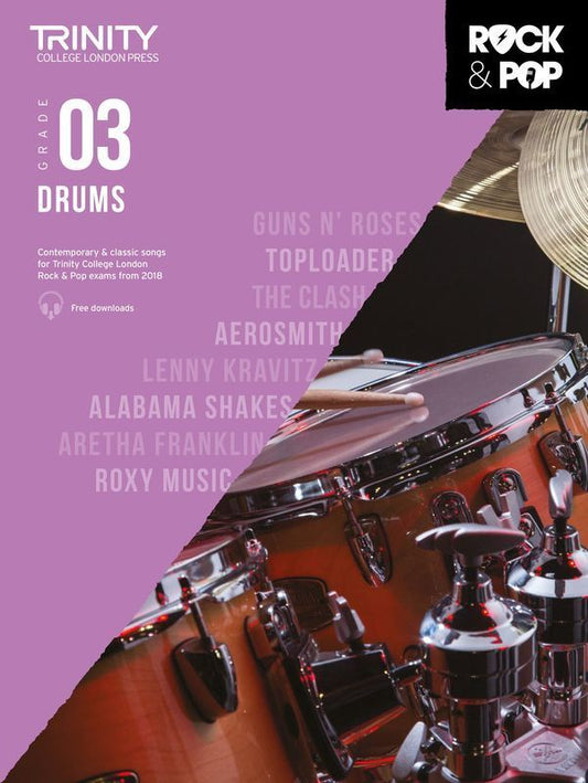 TRINITY ROCK & POP DRUMS GR 3 2018